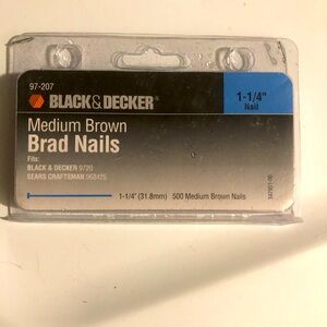 500 Med Brad Nails 1-1/4” FITS-BLACK & Decker 9720,SEARS CRAFTSMAN 968425
